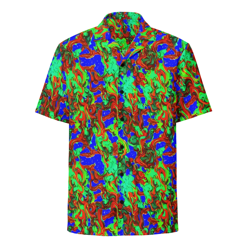 Ember Aquarium on Button Shirt — Front