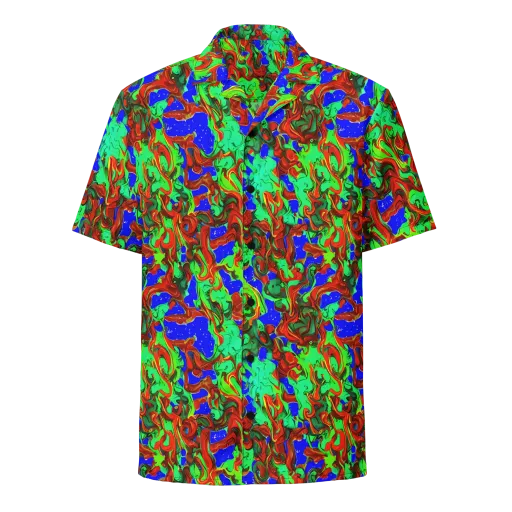 Ember Aquarium on a Button Shirt