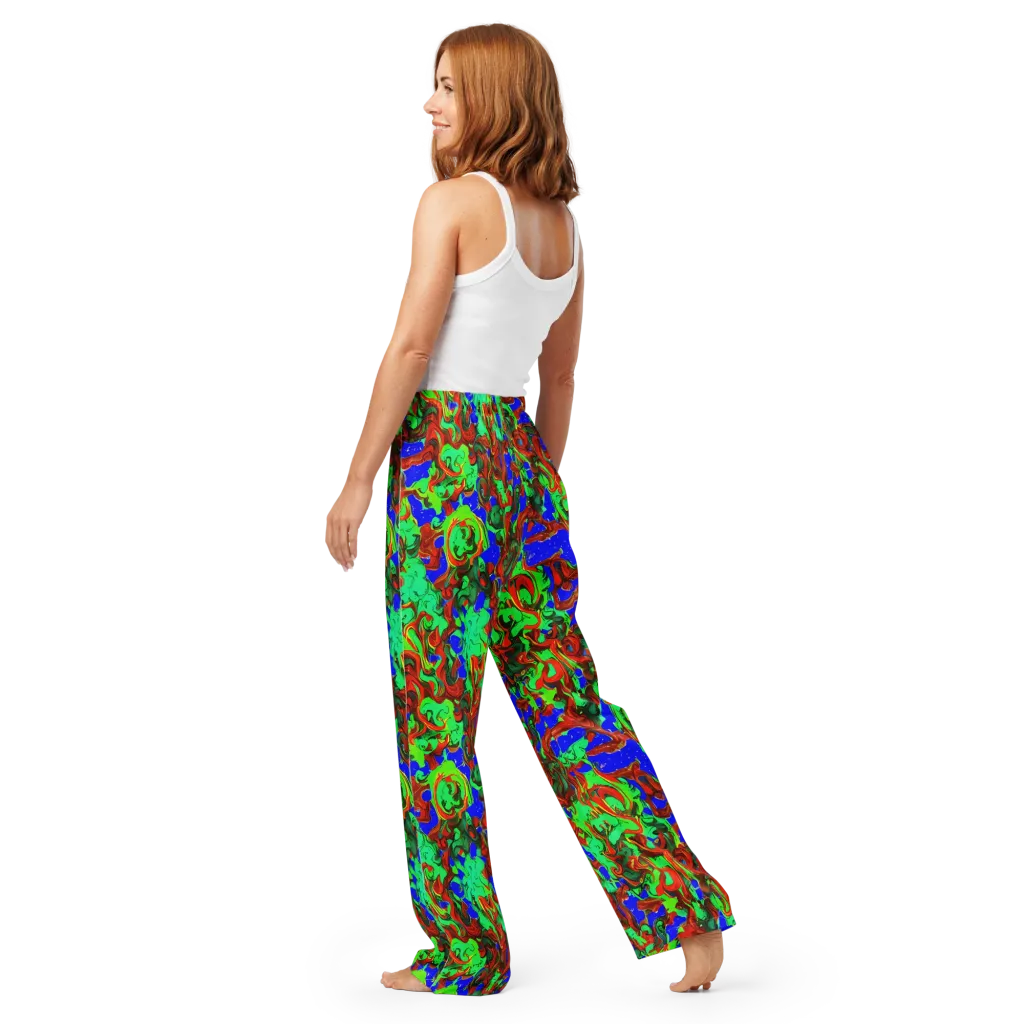 Ember Aquarium on Women's Pajama Pants — Back
