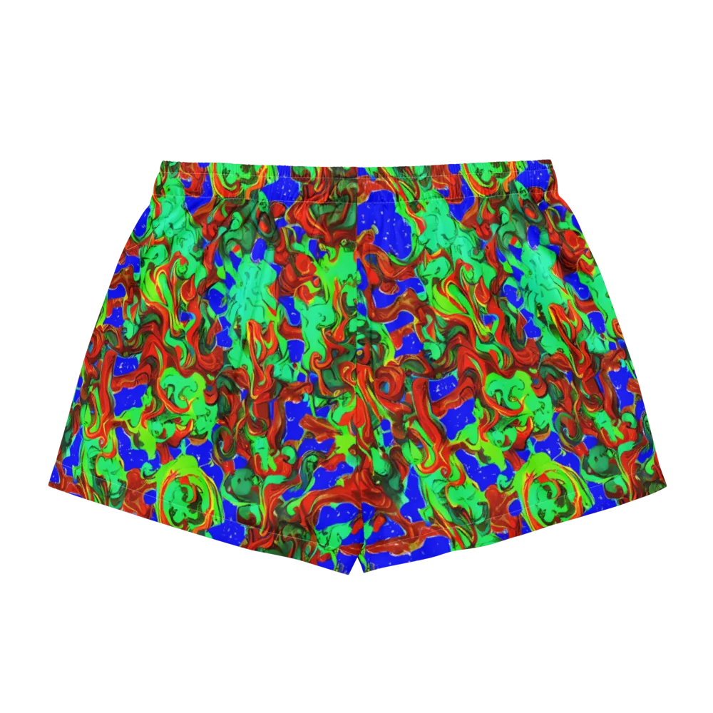 Ember Aquarium on Women's Pajama Shorts — Back