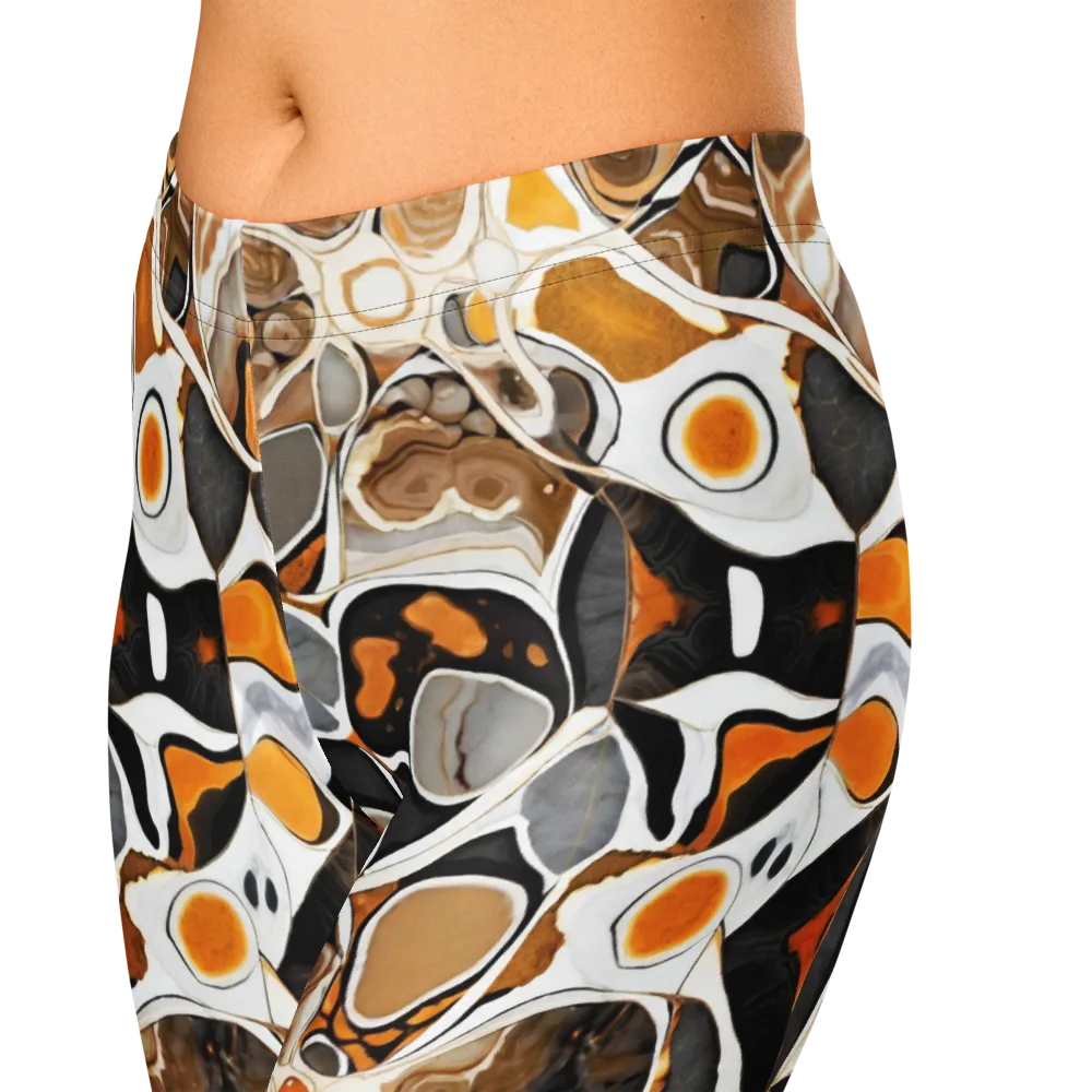 Molten Agate on Capri Leggings — Zoomed-in