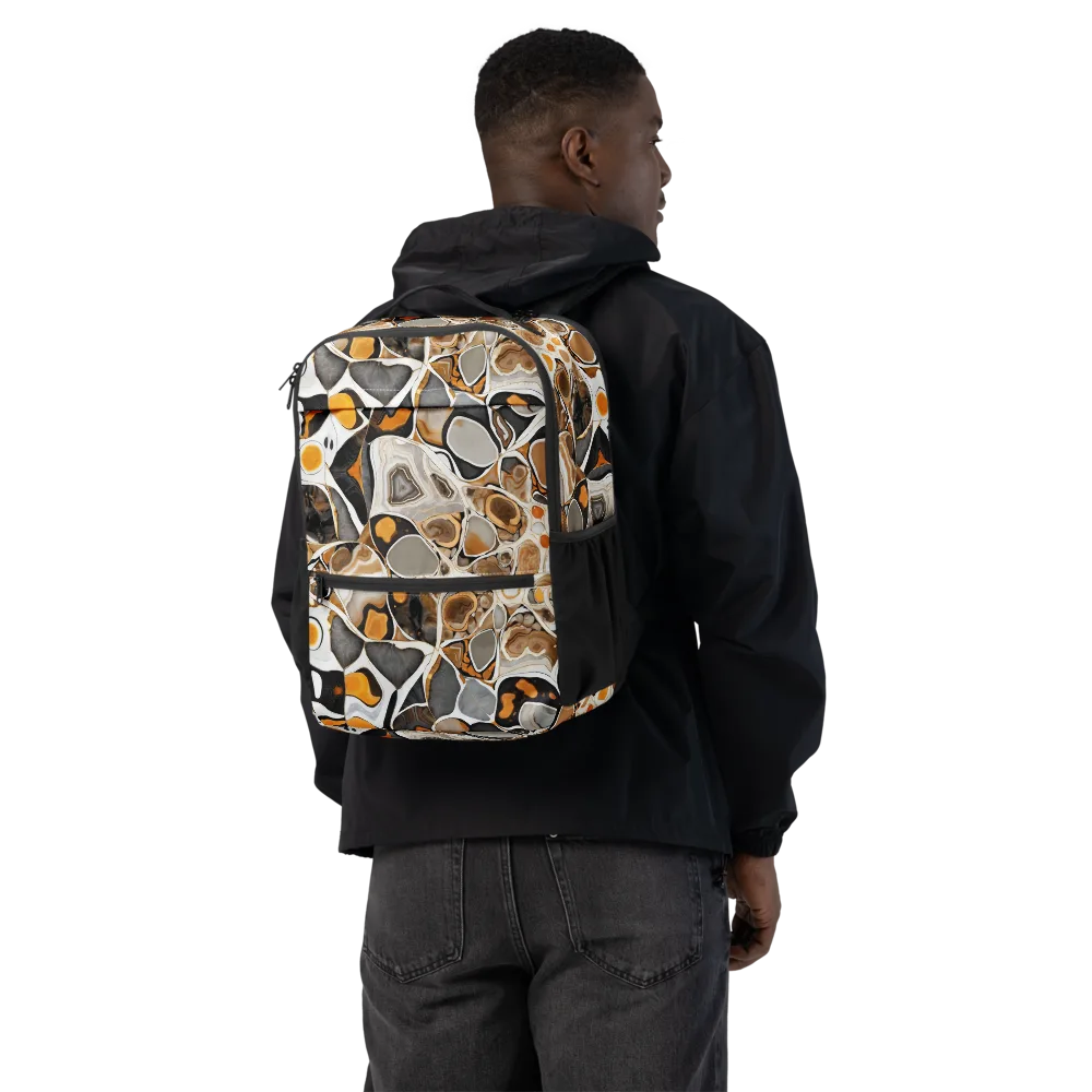 Molten Agate on Utility Backpack — Back