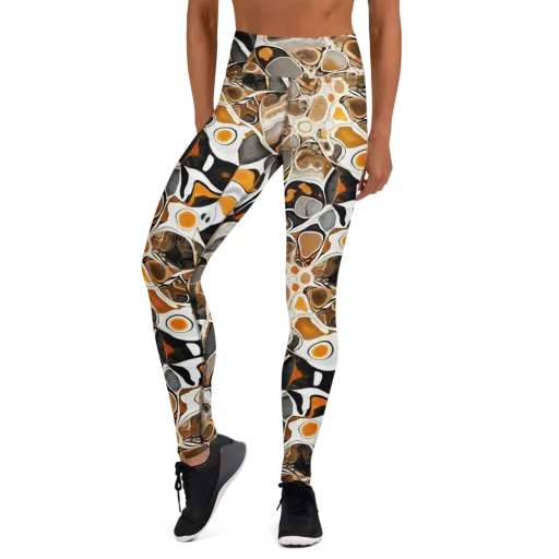 Molten Agate on a Yoga Leggings