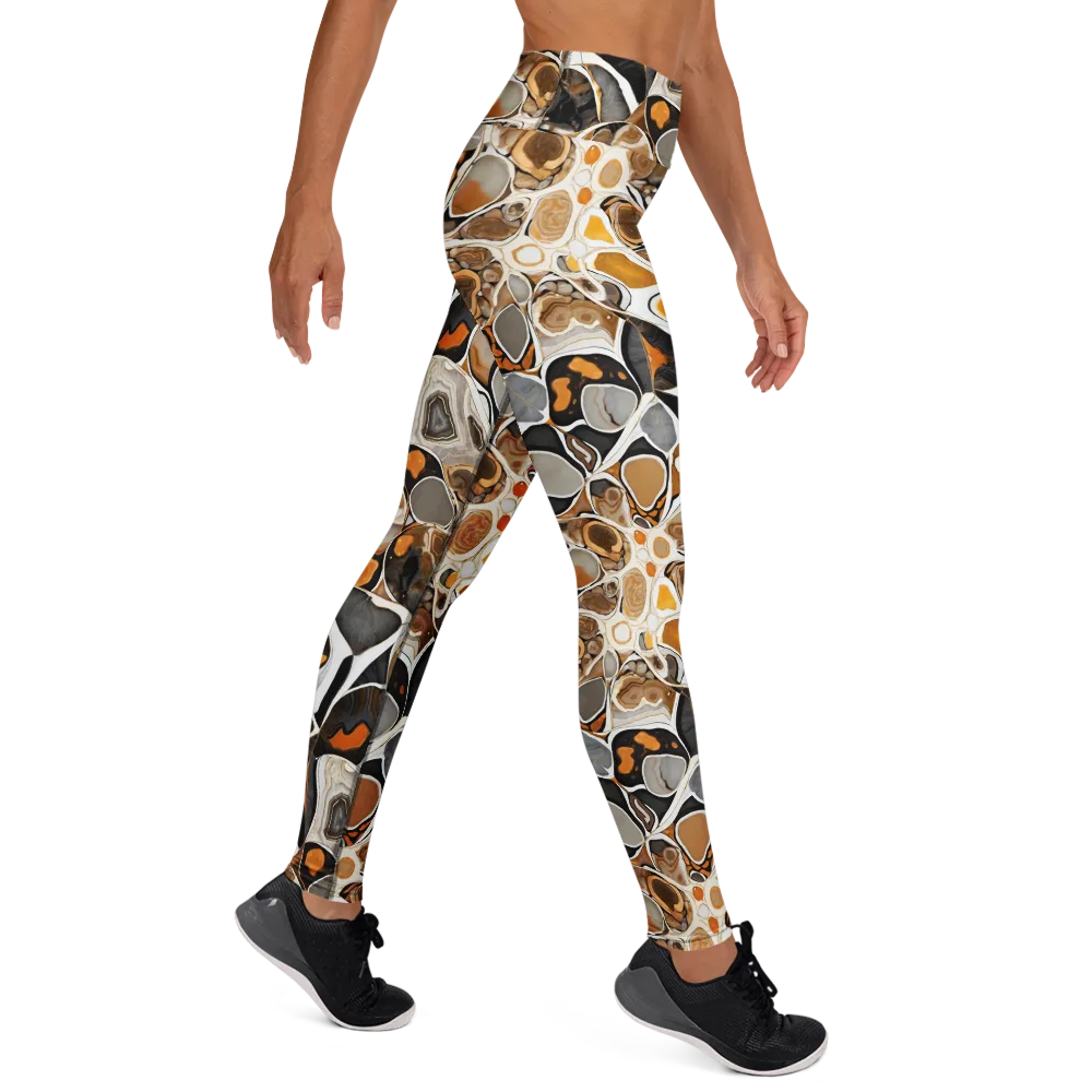 Molten Agate on Yoga Leggings — Right