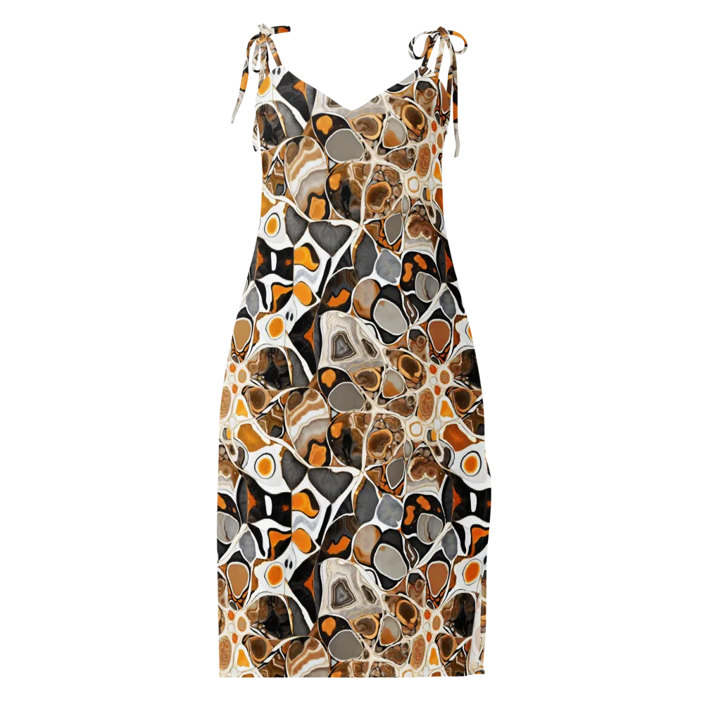 Molten Agate on Slip Dress — Front