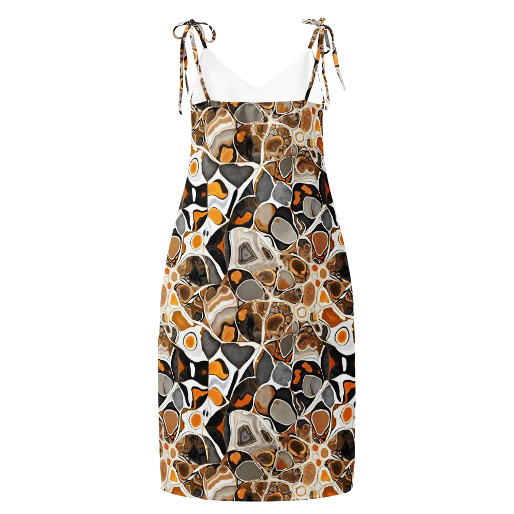 Molten Agate on Slip Dress — Back