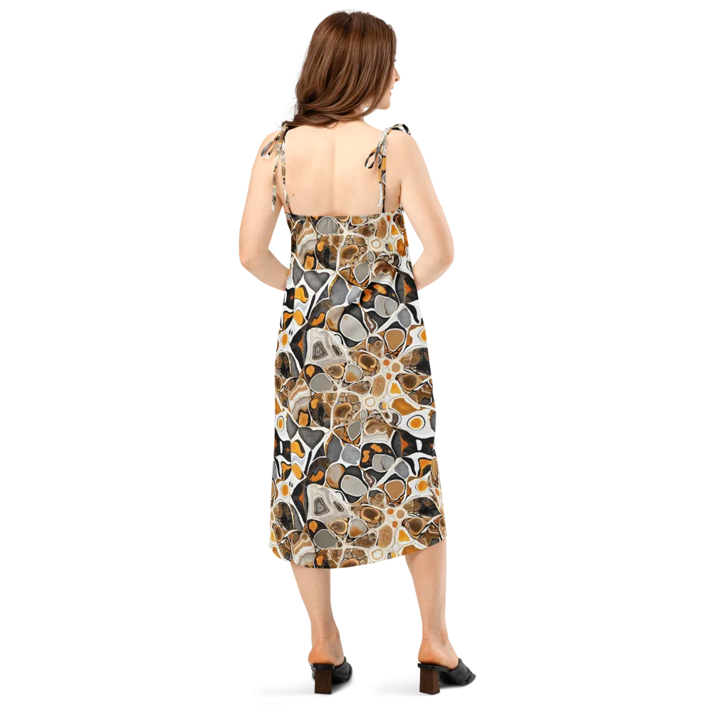 Molten Agate on Slip Dress — Back