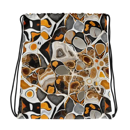 Molten Agate on a Drawstring Bag