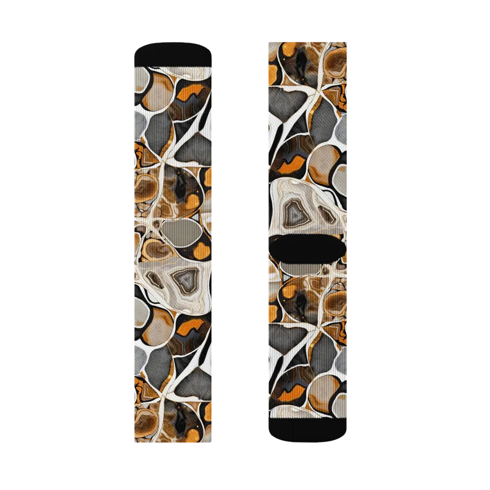 Molten Agate on Socks — Left Sock