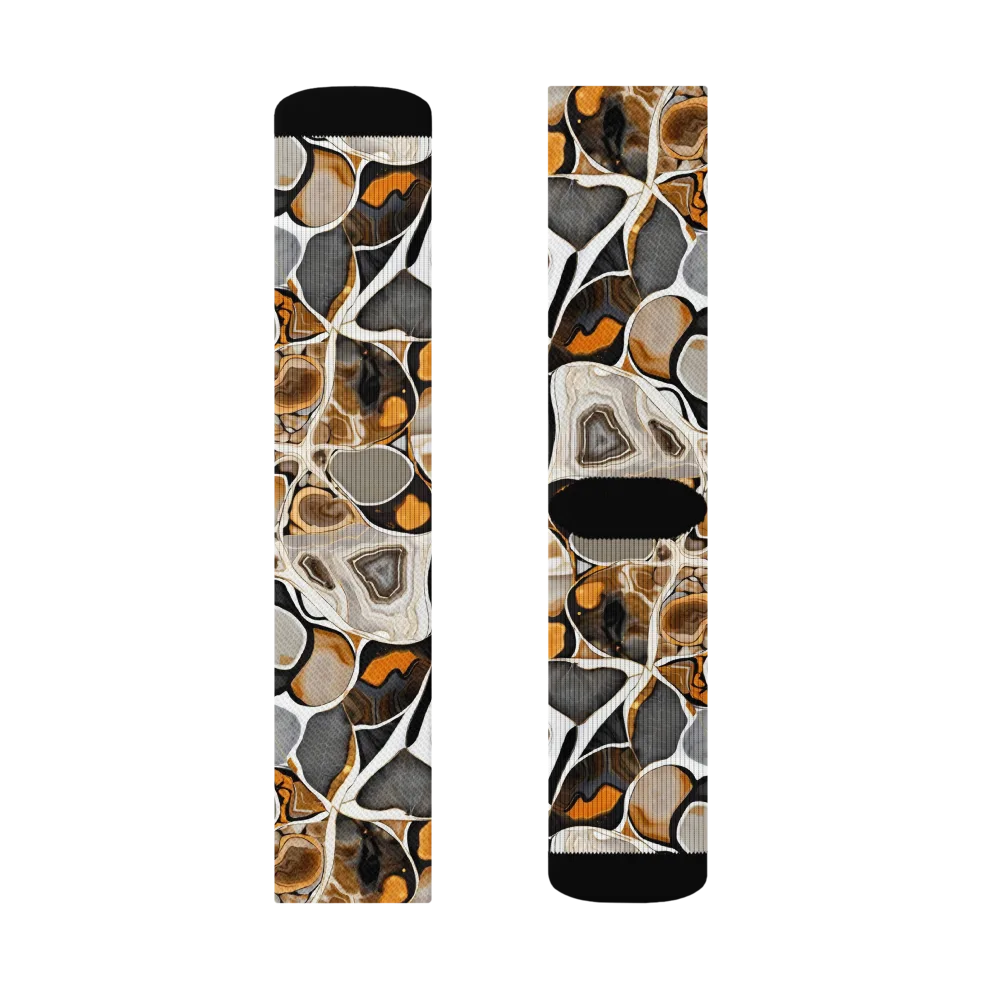 Molten Agate on Socks — Right Sock