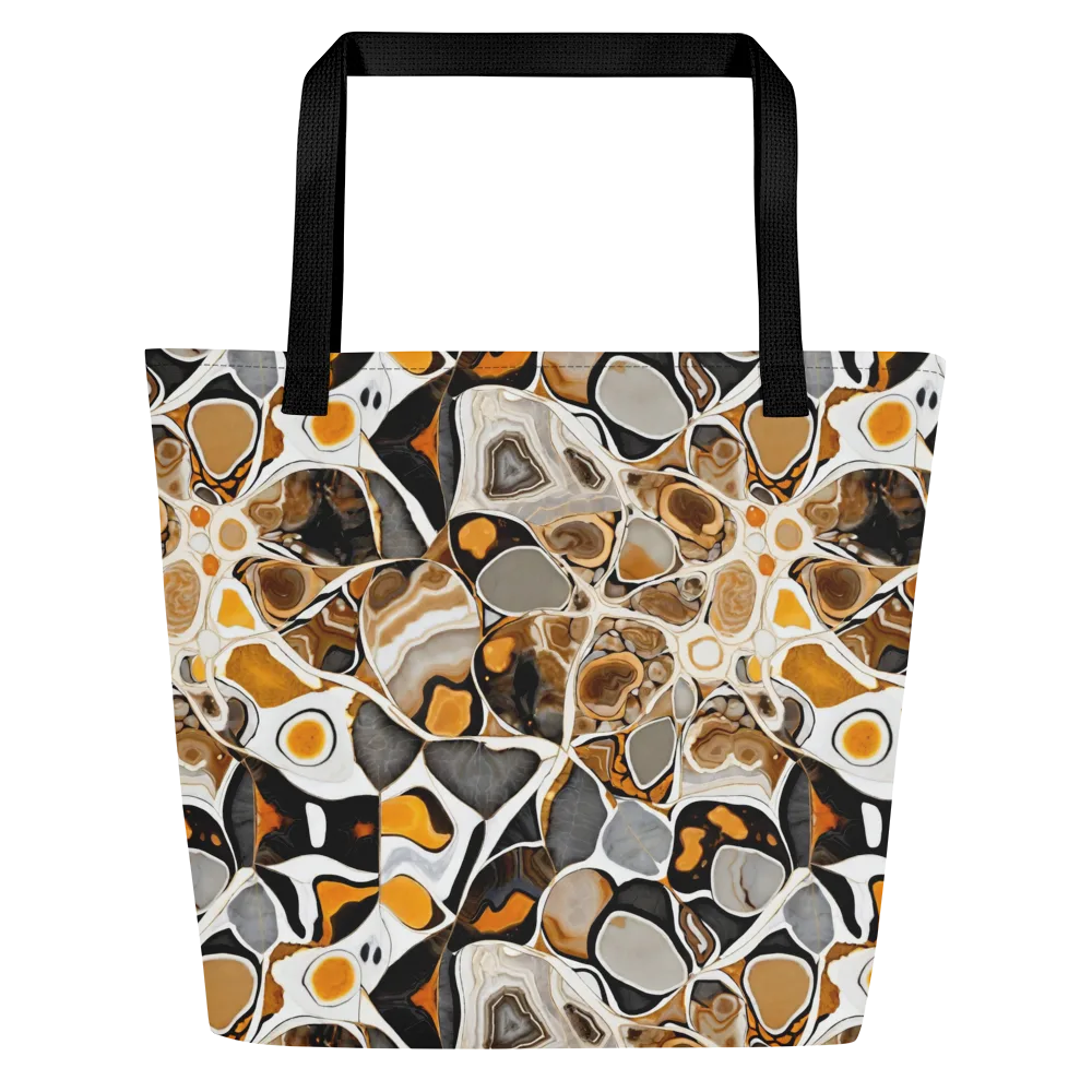Molten Agate on Large Tote Bag W/ Pocket — Front