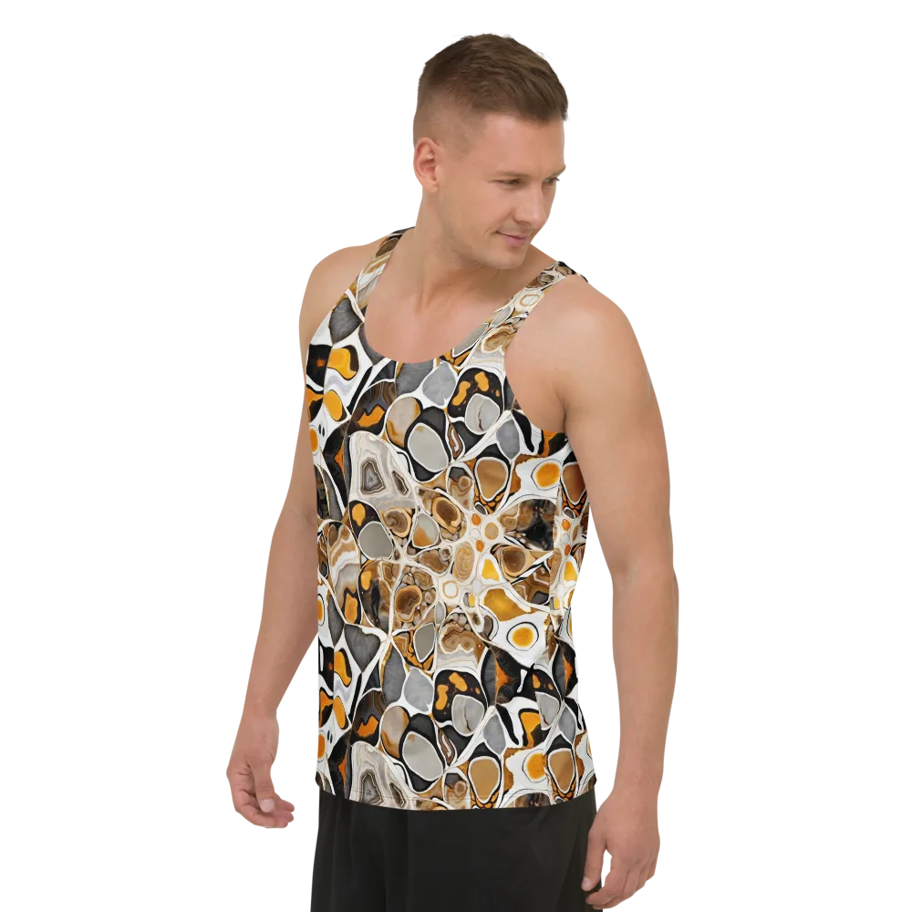 Molten Agate on Men's Tank Top — Left Front