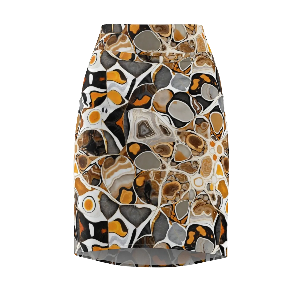Molten Agate on Pencil Skirt — Front