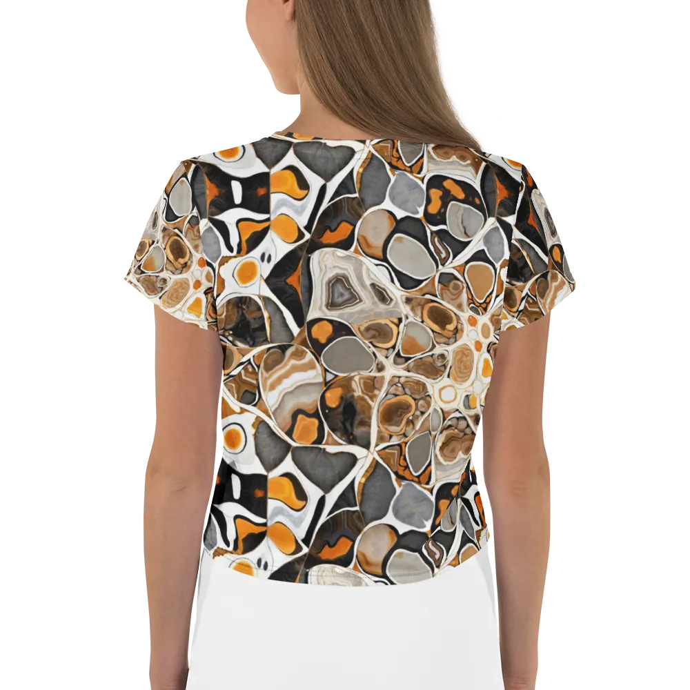 Molten Agate on Crop Tee — Back