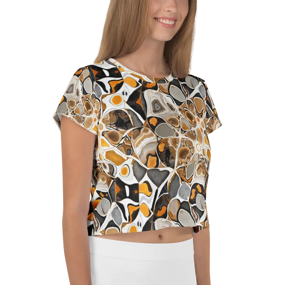 Molten Agate on Crop Tee — Right