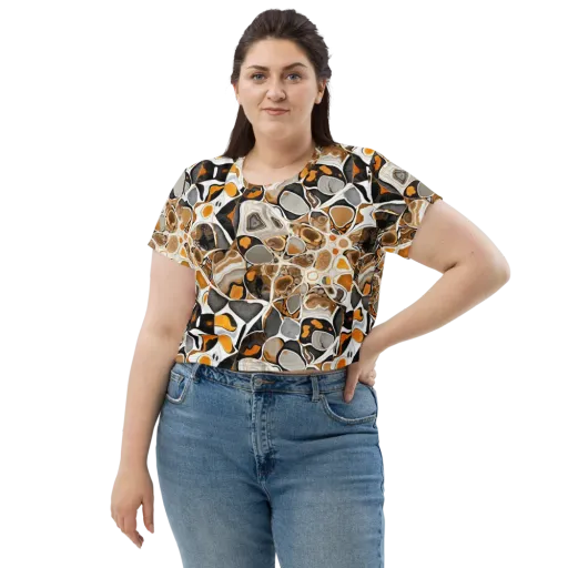 Molten Agate on a Crop Tee
