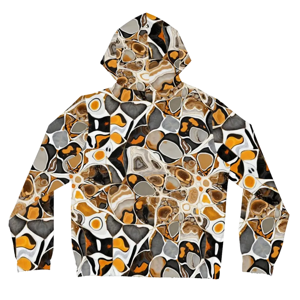 Molten Agate on Women's Full-Zip Hoodie — Back