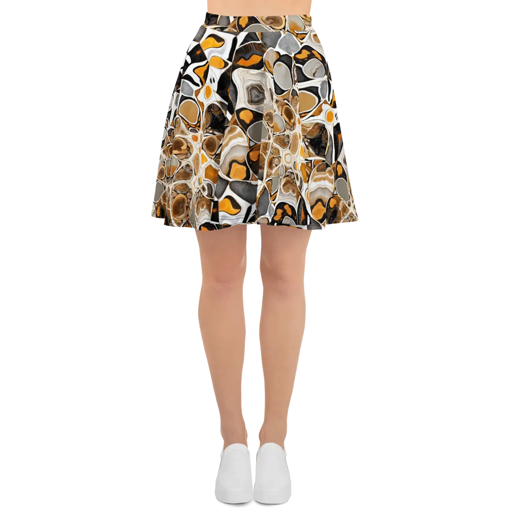 Molten Agate on Skater Skirt — Front