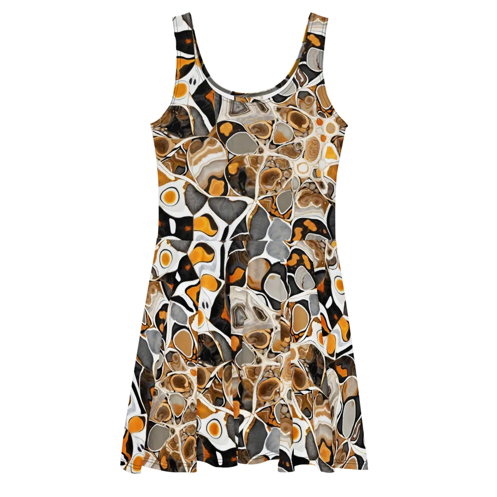 Molten Agate on Skater Dress — Front