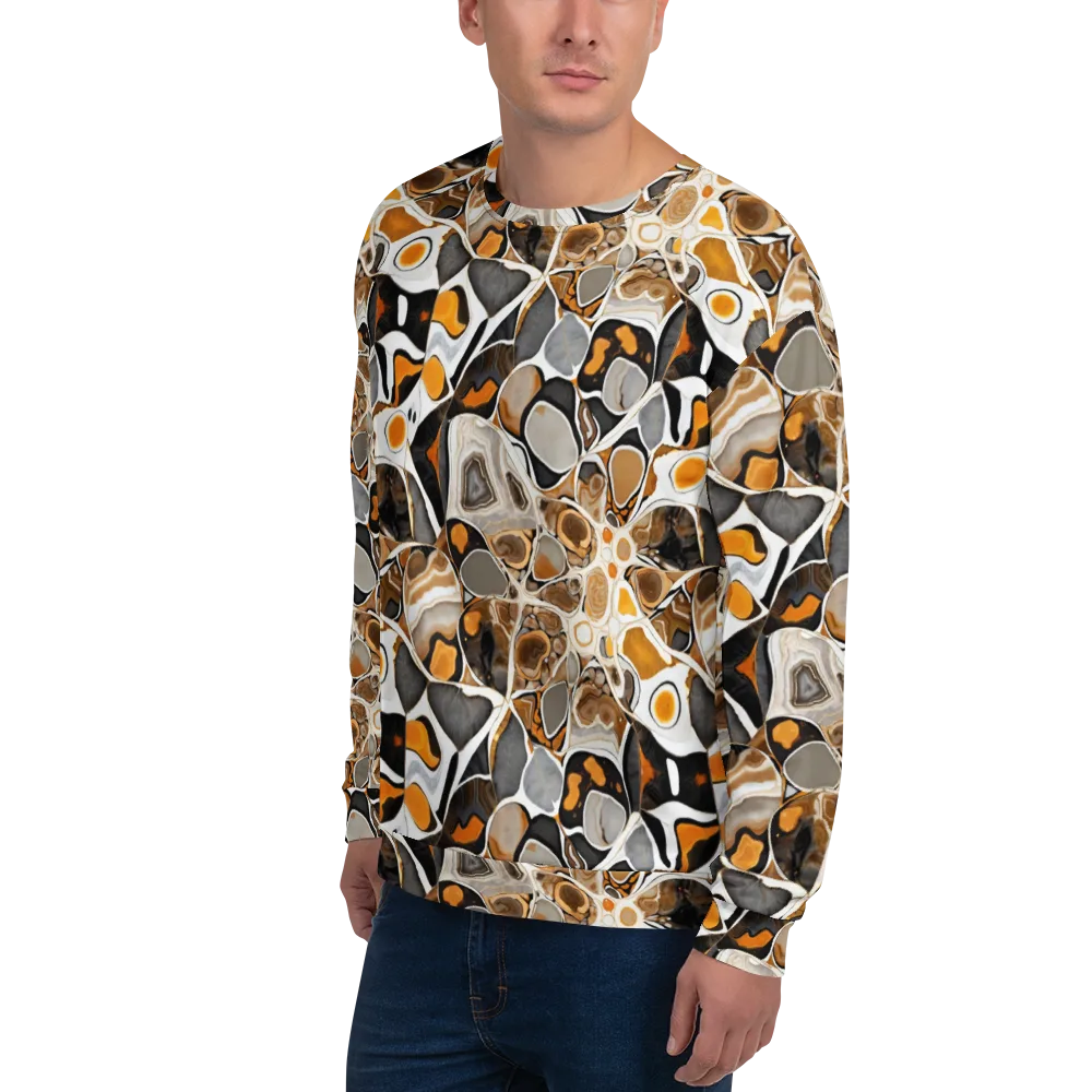 Molten Agate on Sweatshirt — Left Front