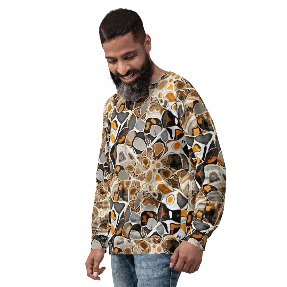 Molten Agate on Sweatshirt — Left Front