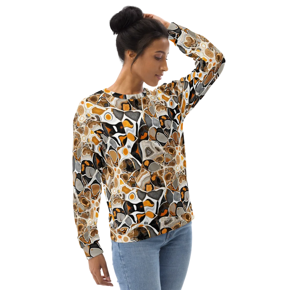 Molten Agate on Sweatshirt — Right Front
