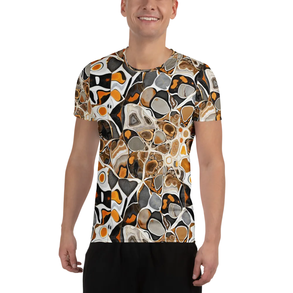 Molten Agate on Men's Athletic T-Shirt — Front