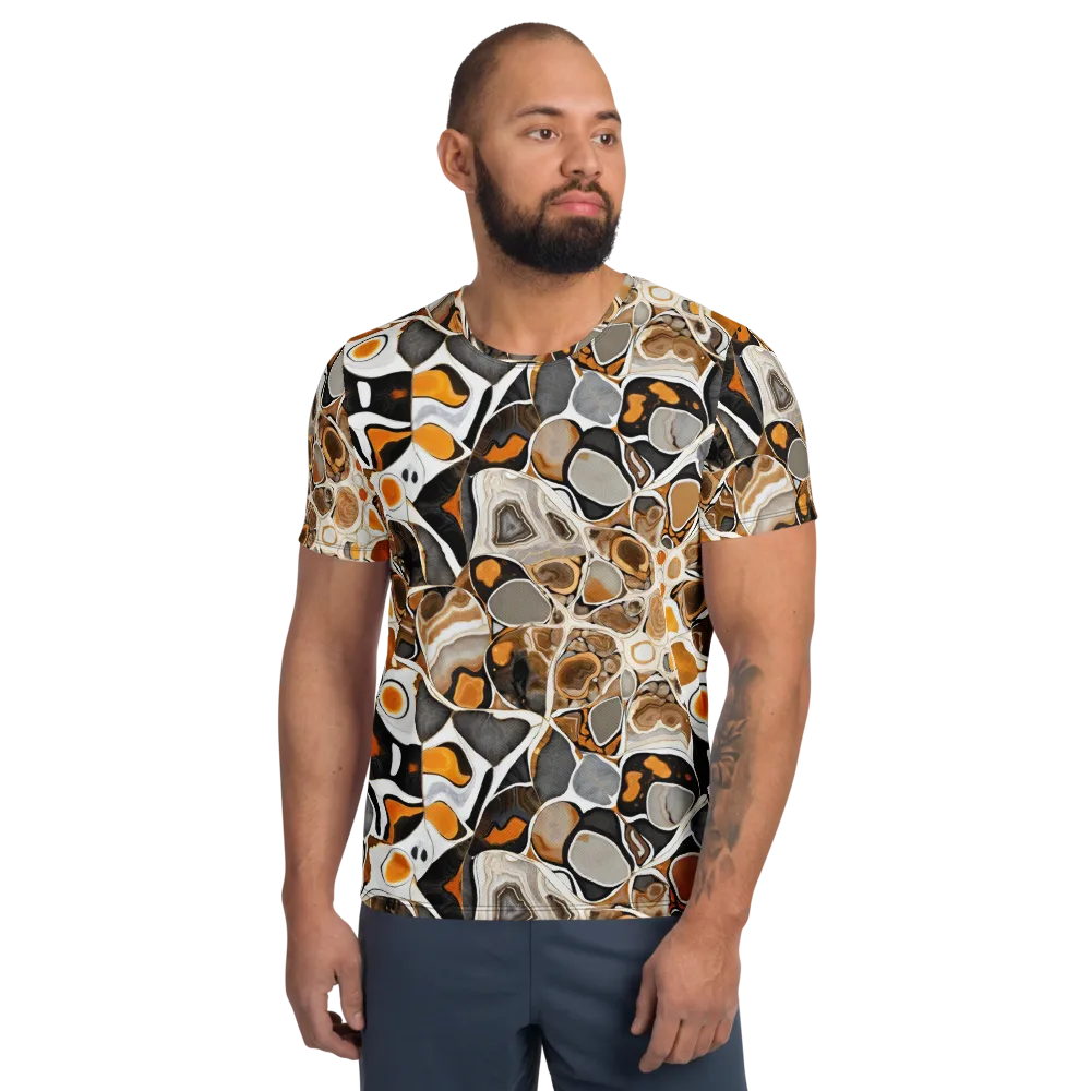 Molten Agate on Men's Athletic T-Shirt — Front