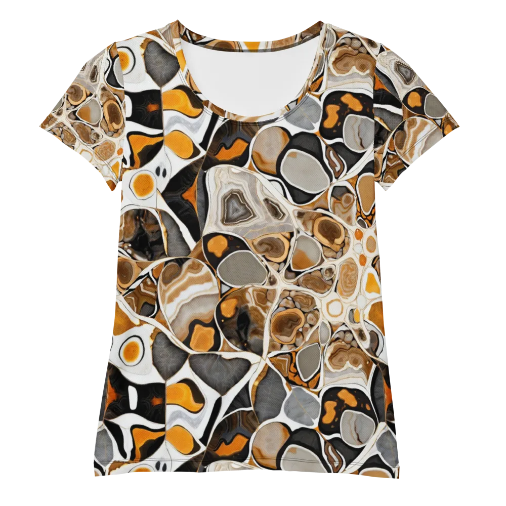 Molten Agate on Women's Athletic T-Shirt — Front
