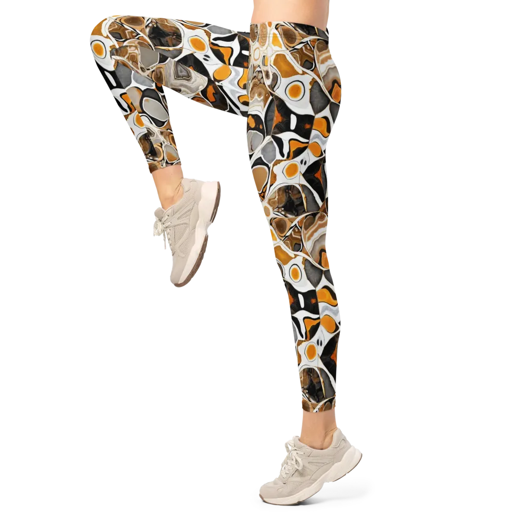 Molten Agate on Leggings — Left