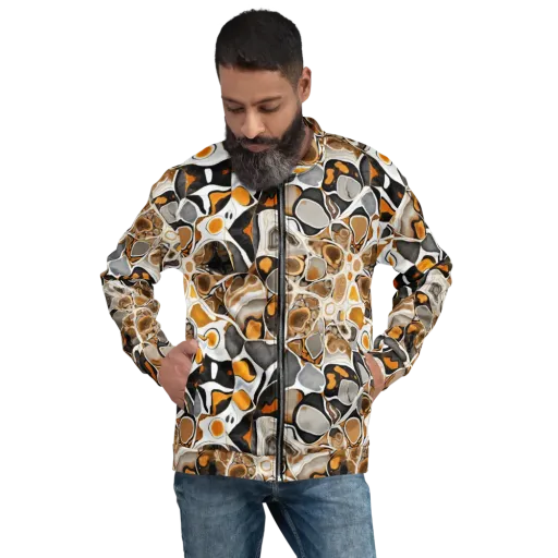 Molten Agate on a Bomber Jacket