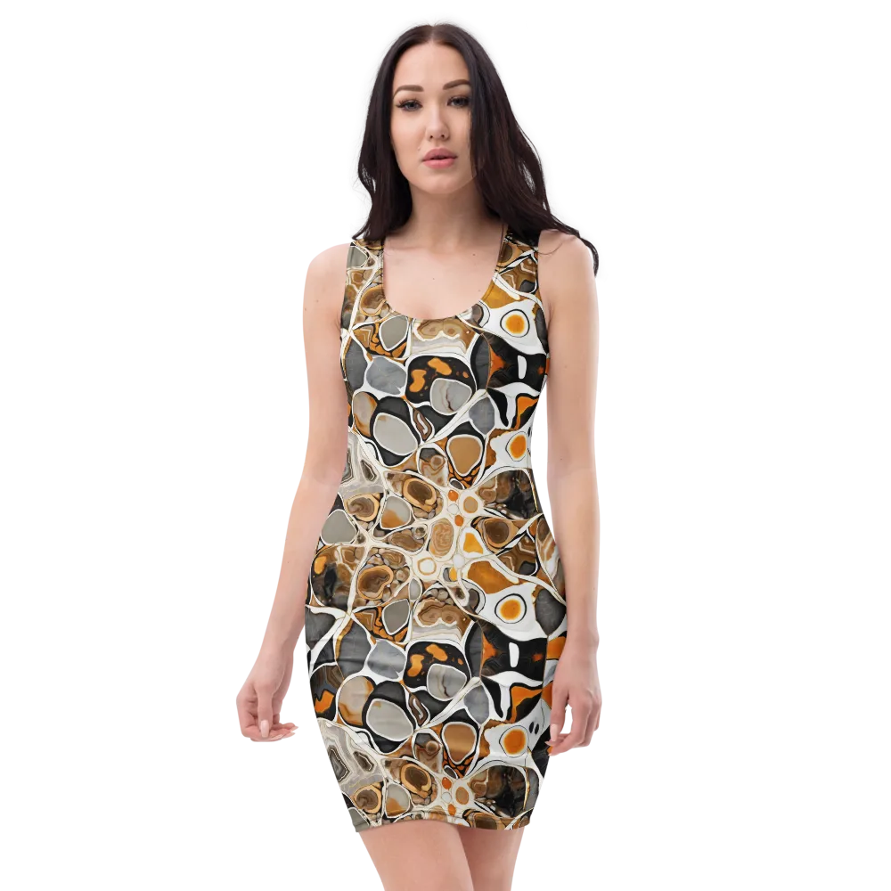 Molten Agate on Bodycon Dress — Front