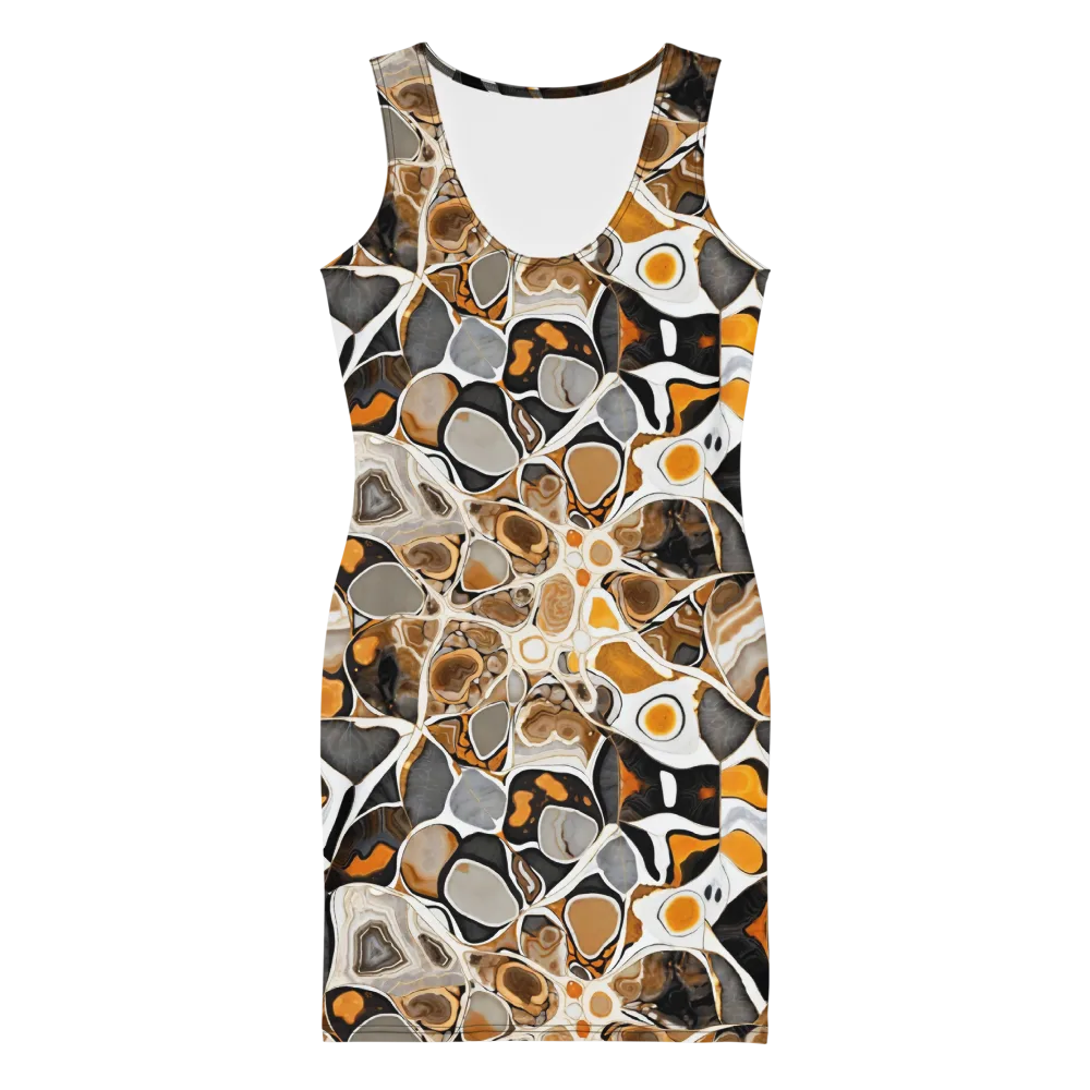 Molten Agate on Bodycon Dress — Front