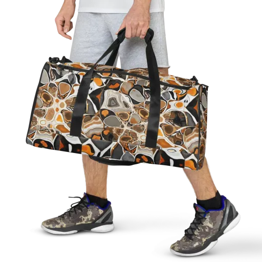 Molten Agate on a Duffle Bag