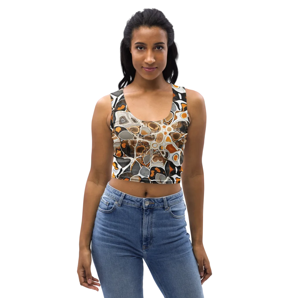 Molten Agate on Crop Top — Front