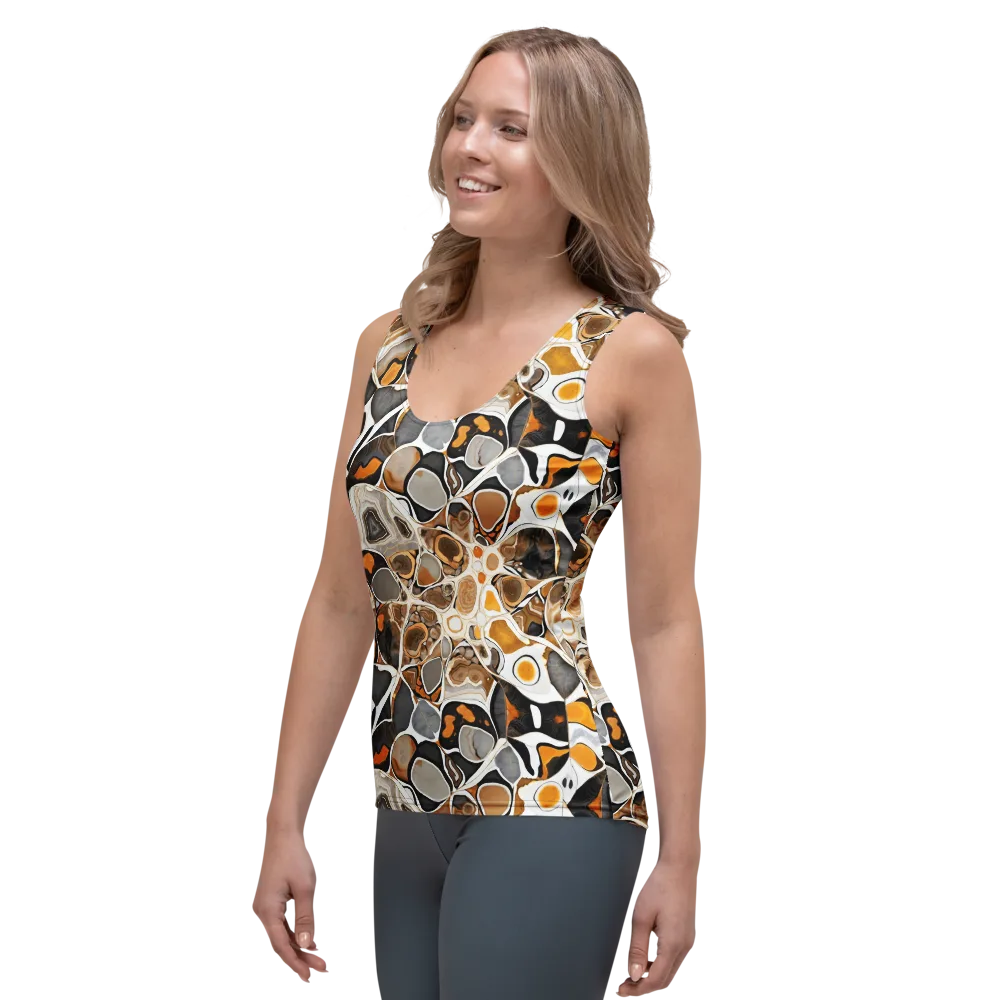 Molten Agate on Women's Tank Top — Left Front
