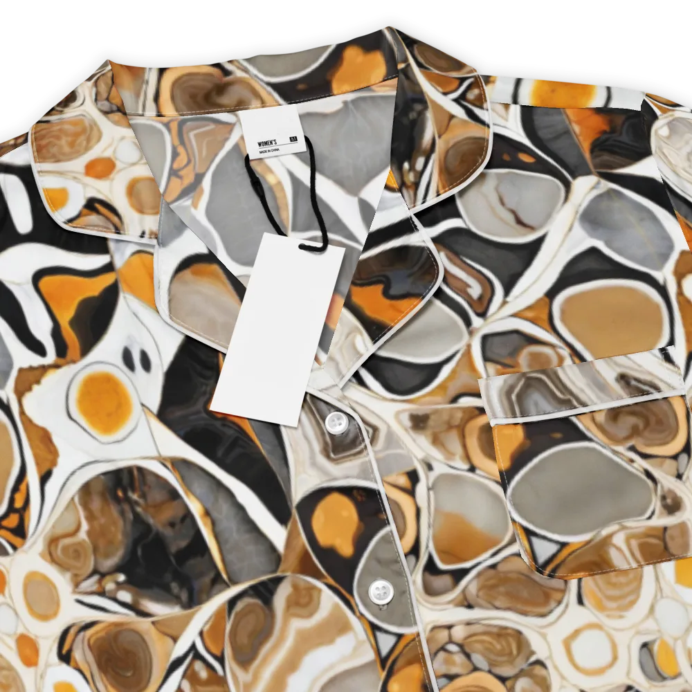 Molten Agate on Women's Short Sleeve Pajama Top — Product details