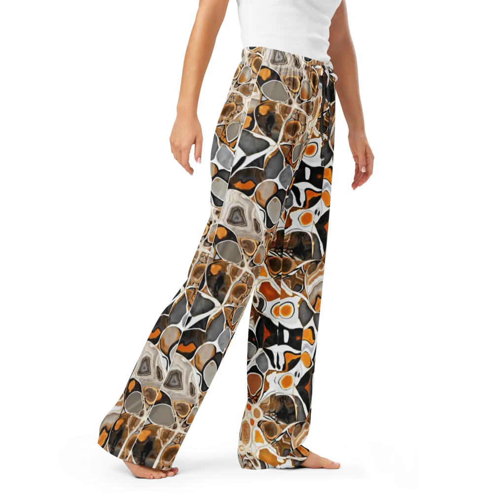 Molten Agate on Women's Pajama Pants — Right Front