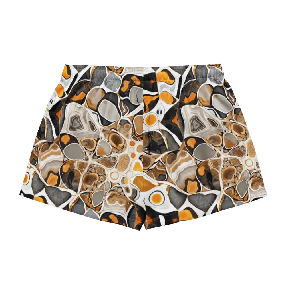 Molten Agate on Women's Pajama Shorts — Back