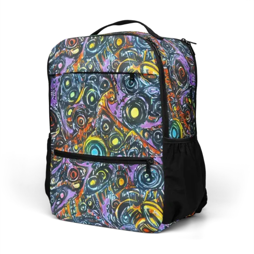 Luminous Static on a Utility Backpack