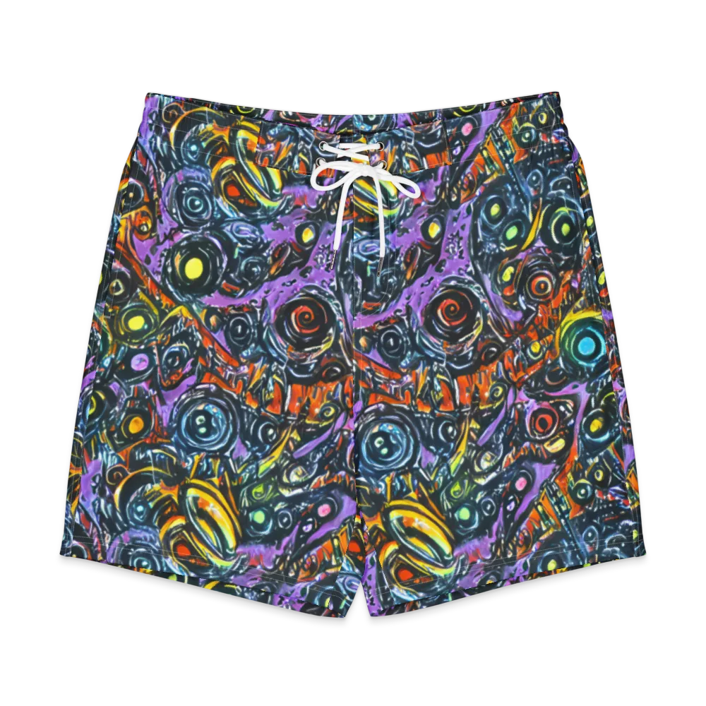 Luminous Static on Men's Board Shorts — Front