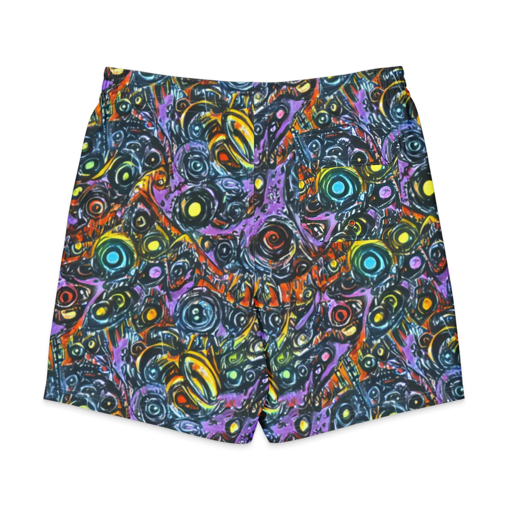 Luminous Static on Men's Board Shorts — Back