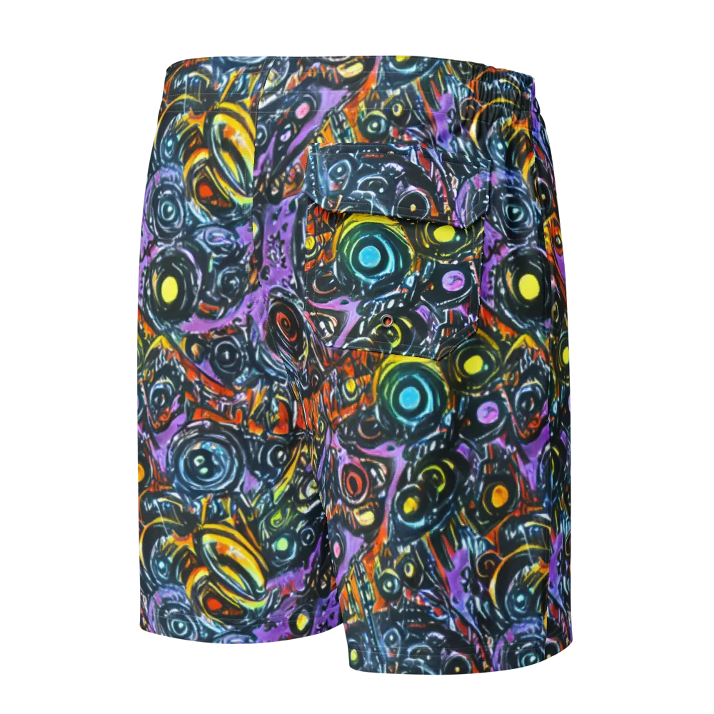 Luminous Static on Men's Board Shorts — Back