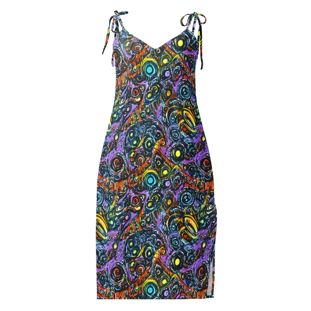Luminous Static on Slip Dress — Front