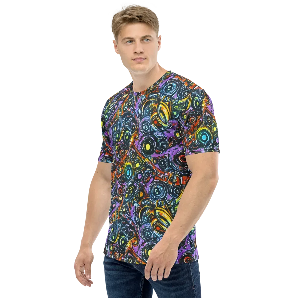 Luminous Static on Men's Crew Neck T-Shirt — Left