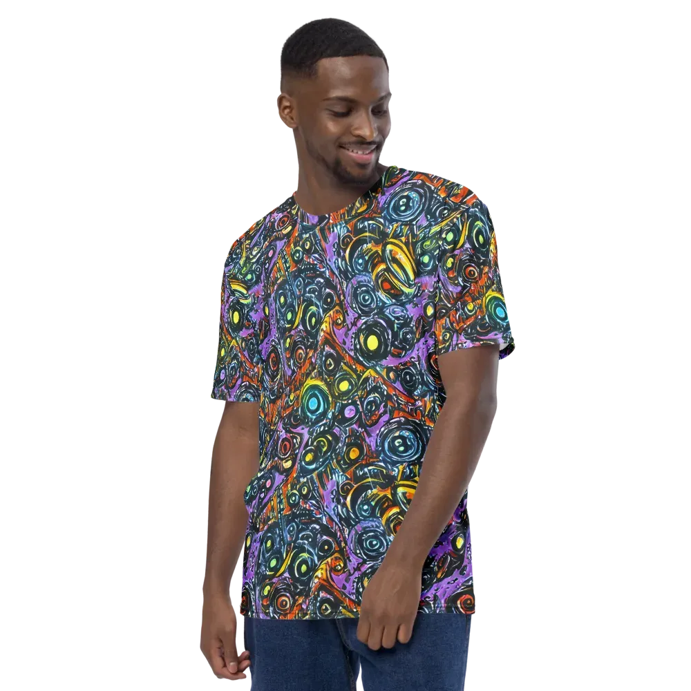 Luminous Static on Men's Crew Neck T-Shirt — Left