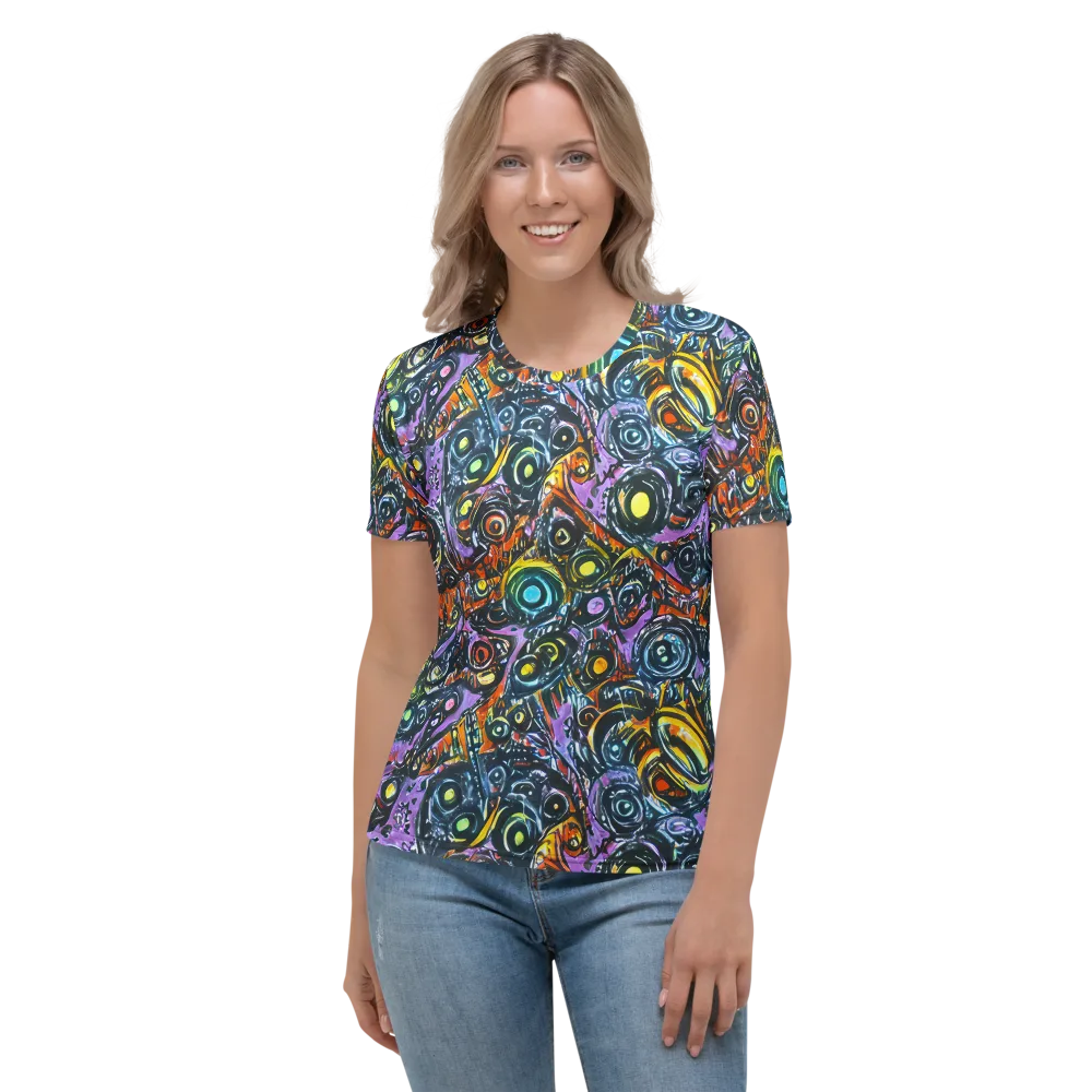 Luminous Static on Women's Crew Neck T-Shirt — Front