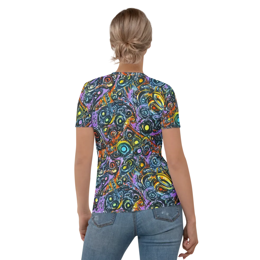 Luminous Static on Women's Crew Neck T-Shirt — Back