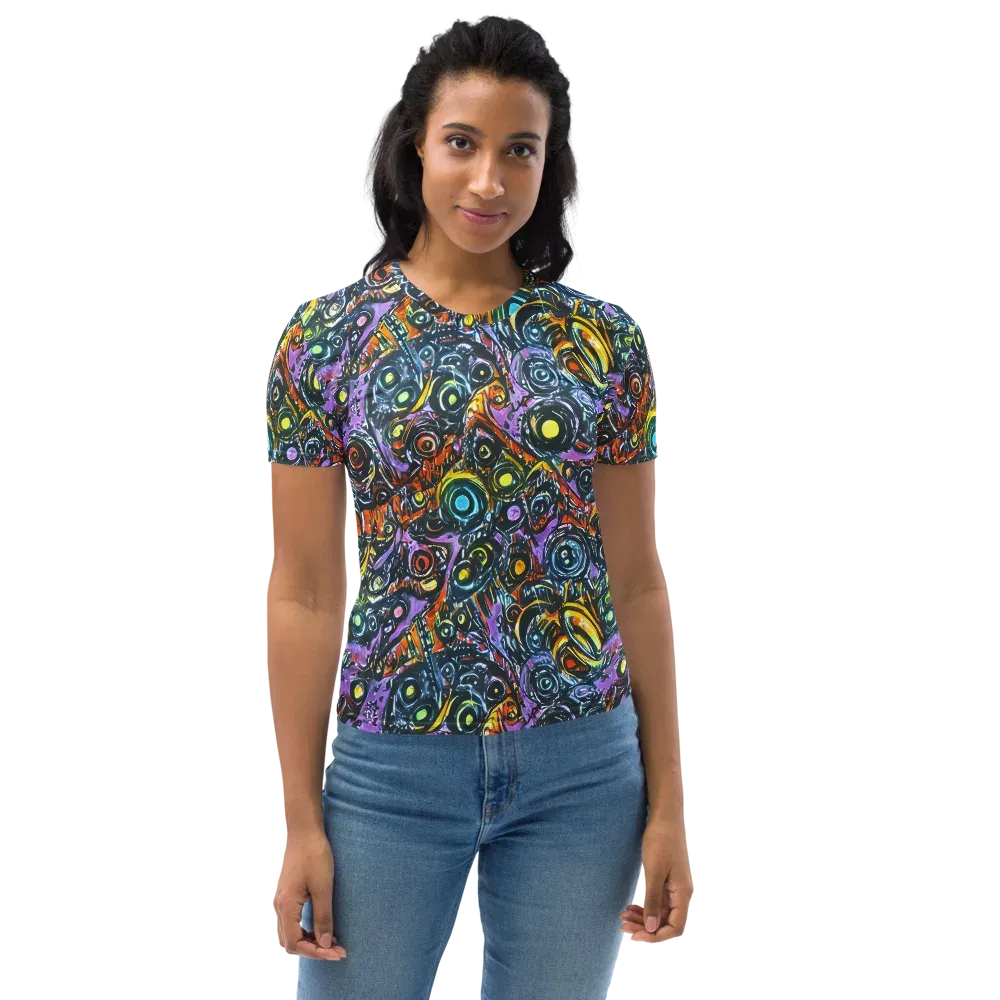Luminous Static on Women's Crew Neck T-Shirt — Front