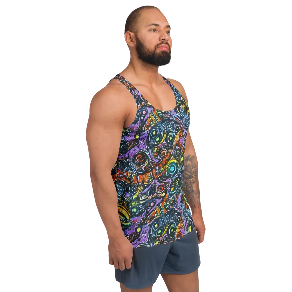 Luminous Static on Men's Tank Top — Right Front
